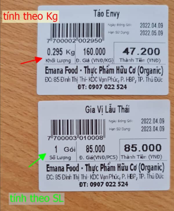 Cân điện tử đo trọng lượng thực phẩm organic, chính xác, độ bền cao, phù hợp cho các nhà hàng, cửa hàng.