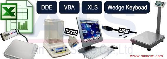 Các bước kết nối cân điện tử với máy tính